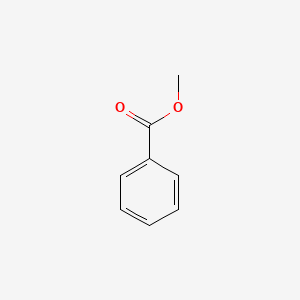 2D Lewis structure of methyl benzoate