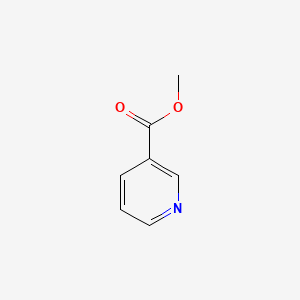 2D Lewis structure of methyl nicotinate