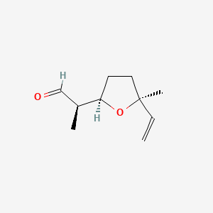 2D Lewis structure of lilac aldehyde d