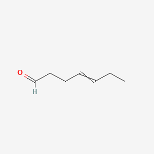 2D structure of 4-heptenal