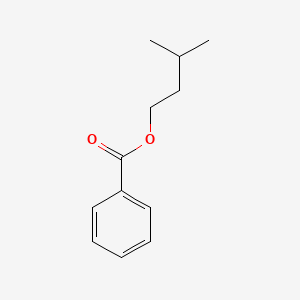 2D structure of isopentyl benzoate