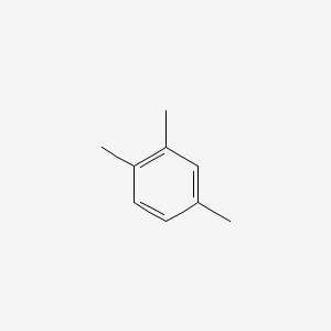 2D Lewis structure of 1,2,4-trimethylbenzene