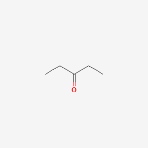 2D Lewis structure of 3-pentanone