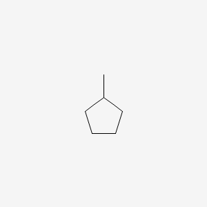 2D structure of methylcyclopentane