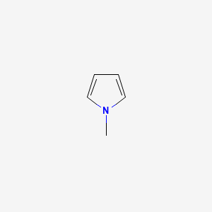 2D Lewis structure of 1-methylpyrrole