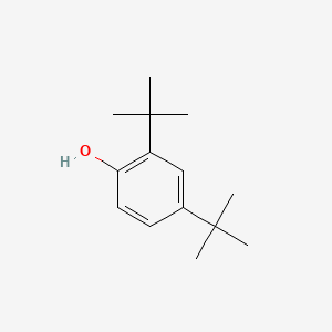2D Lewis structure of 2,4-di-tert-butylphenol