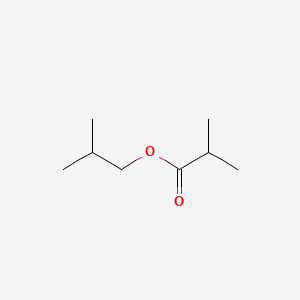 2D Lewis structure of isobutyl isobutyrate