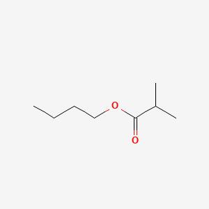 2D Lewis structure of butyl isobutyrate