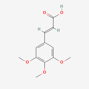 2D Lewis structure of 3,4,5-trimethoxycinnamic acid