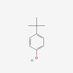 2D Lewis structure of 4-tert-butylphenol
