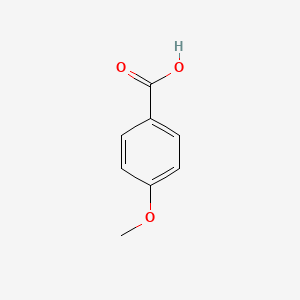 2D Lewis structure of 4-methoxybenzoic acid