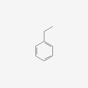 2D Lewis structure of ethylbenzene