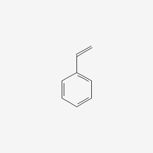 2D Lewis structure of styrene