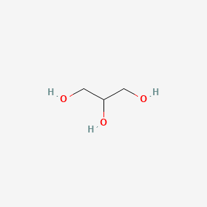 2D Lewis structure of glycerol