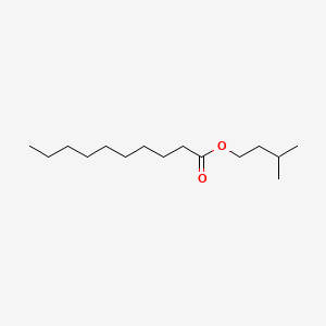 2D Lewis structure of 3-methylbutyl decanoate
