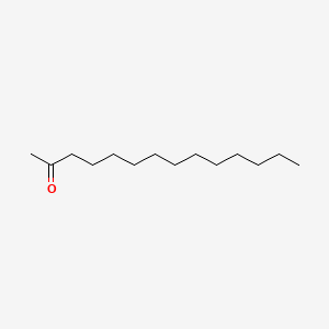 2D Lewis structure of 2-tetradecanone