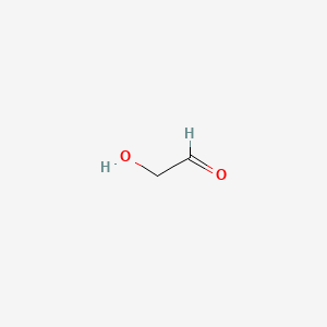 2D Lewis structure of glycolaldehyde