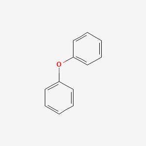 2D Lewis structure of diphenyl oxide
