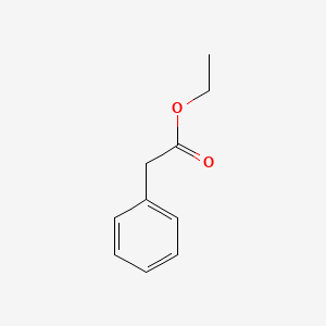 2D Lewis structure of ethyl phenylacetate