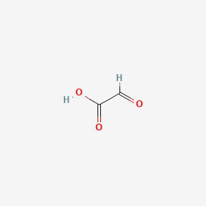 2D Lewis structure of glyoxylic acid