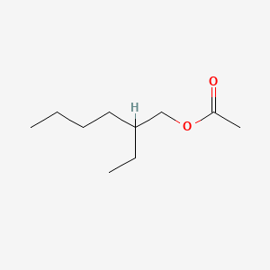 2D Lewis structure of 2-ethylhexyl acetate