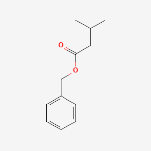 2D Lewis structure of benzyl isovalerate