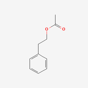 2D Lewis structure of phenethyl acetate