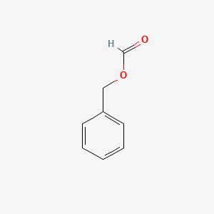 2D Lewis structure of benzyl formate