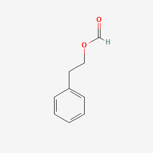 2D Lewis structure of phenethyl formate