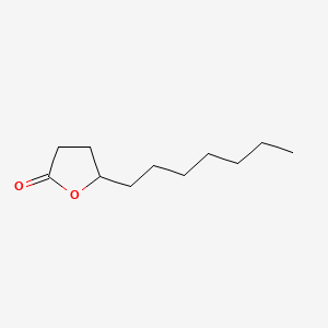 2D Lewis structure of gamma-undecalactone