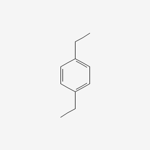 2D Lewis structure of benzene, 1,4-diethyl-