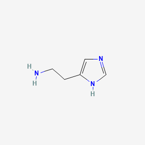 2D Lewis structure of histamine