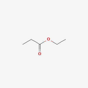 2D Lewis structure of ethyl propionate