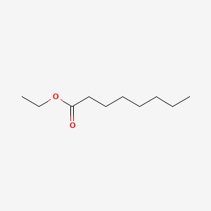 2D Lewis structure of ethyl octanoate