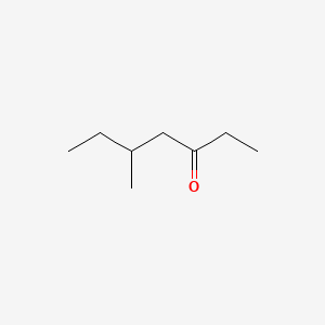 2D Lewis structure of 5-methyl-3-heptanone