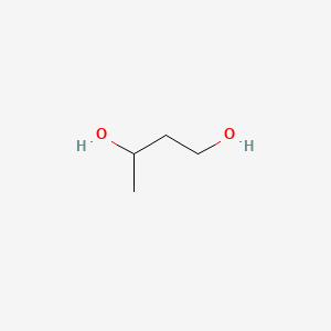 2D Lewis structure of 1,3-butanediol