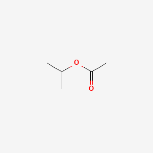 2D Lewis structure of isopropyl acetate