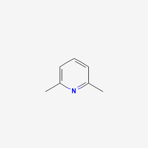 2D Lewis structure of 2,6-dimethylpyridine