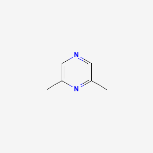 2D Lewis structure of 2,6-dimethylpyrazine