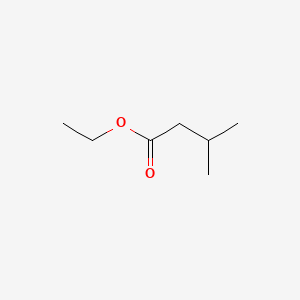 2D Lewis structure of ethyl isovalerate