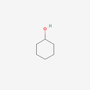 2D Lewis structure of cyclohexanol