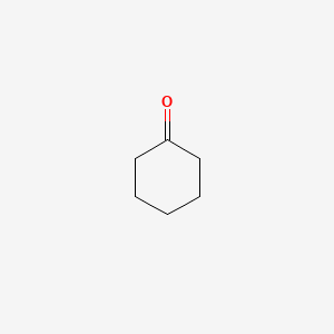 2D Lewis structure of cyclohexanone