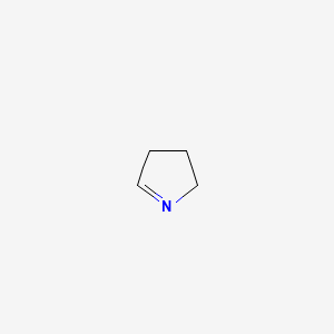 2D Lewis structure of 1-pyrroline