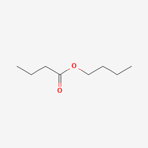 2D Lewis structure of butyl butyrate