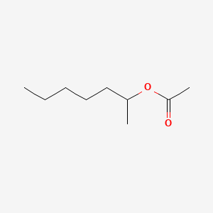 2D structure of 2-heptyl acetate