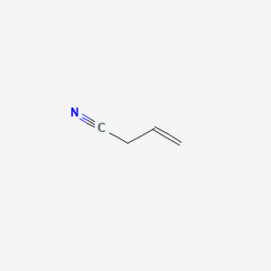 2D Lewis structure of 3-butenenitrile
