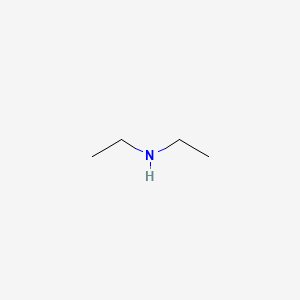 2D Lewis structure of diethylamine