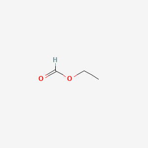 2D Lewis structure of ethyl formate