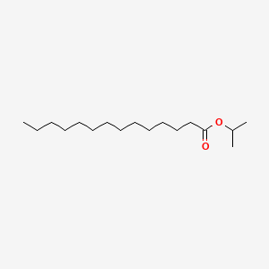 2D structure of isopropyl myristate