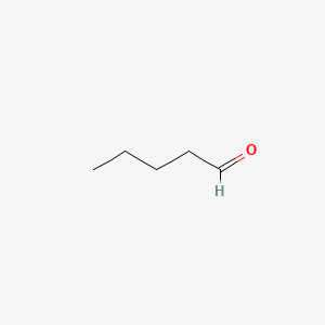 2D Lewis structure of pentanal